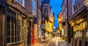 York Shambles in the evening