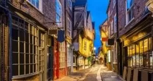 York Shambles in the evening