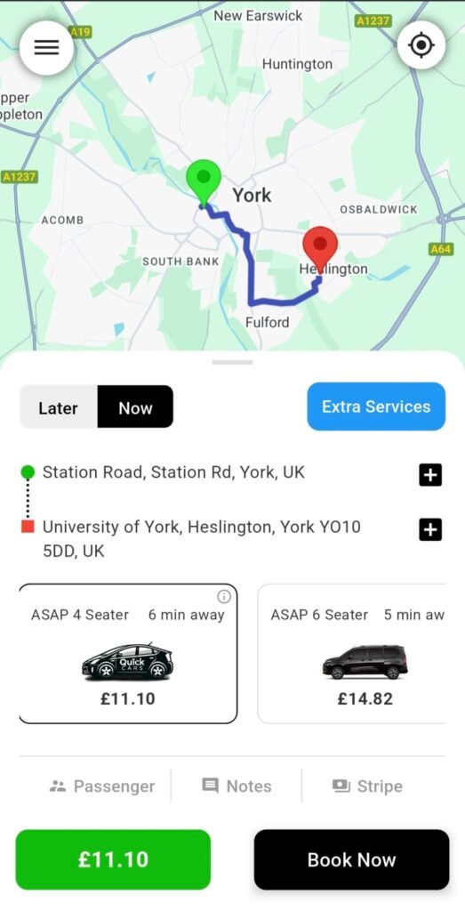 York taxi mobile app 2